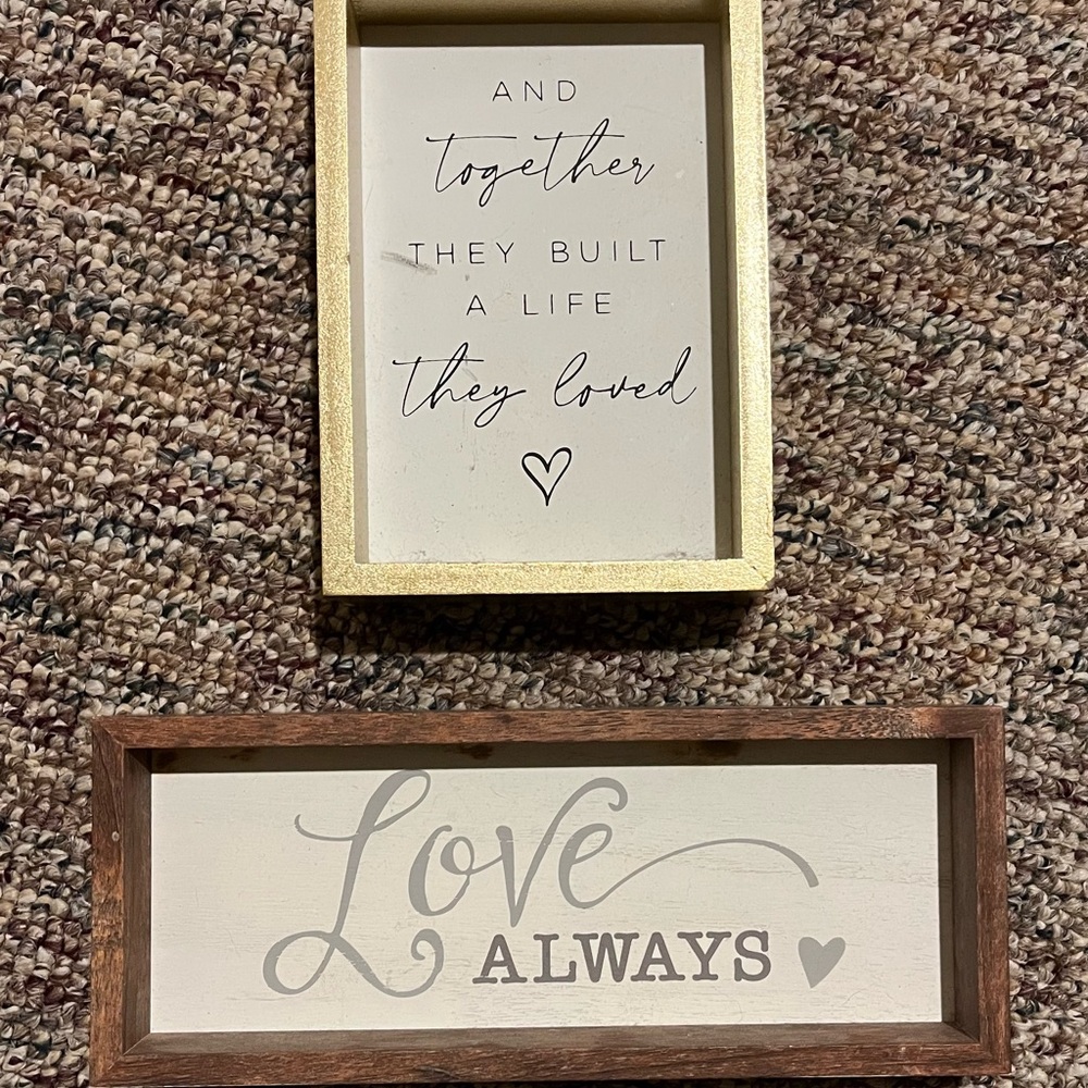 Homemade decor signs - Picture 2 of 8
